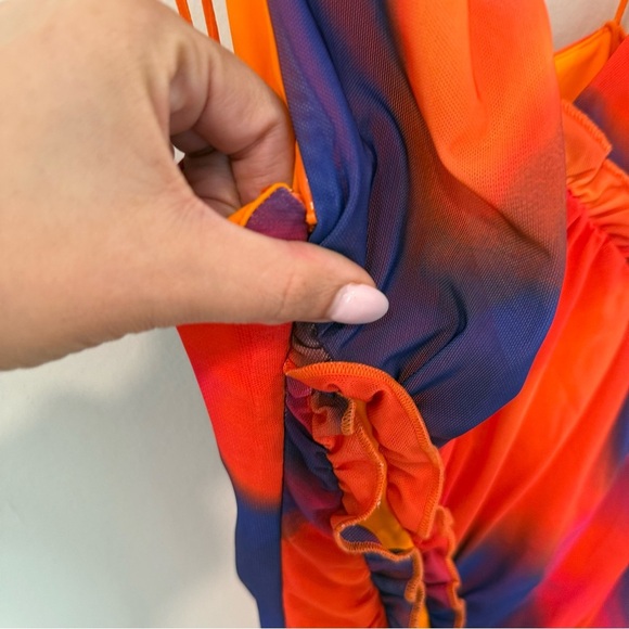 H:OURS Revolve Quintana Dress Candy Ombre Midi DRESS SIZE XS 1886 - Picture 6 of 9